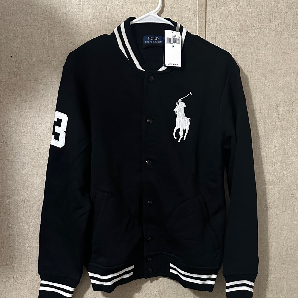 Polo by Ralph Lauren Black Jacket with White Accents